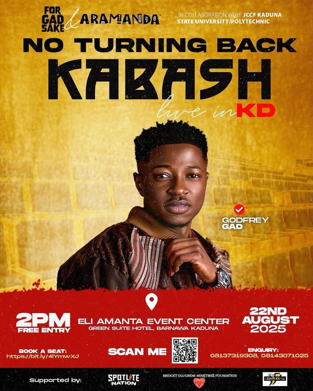 Moses Bliss Announces Special Concert in Kaduna with GodfreyGad