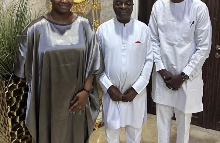 Nathaniel Bassey and Wife Visit Bishop David Oyedepo